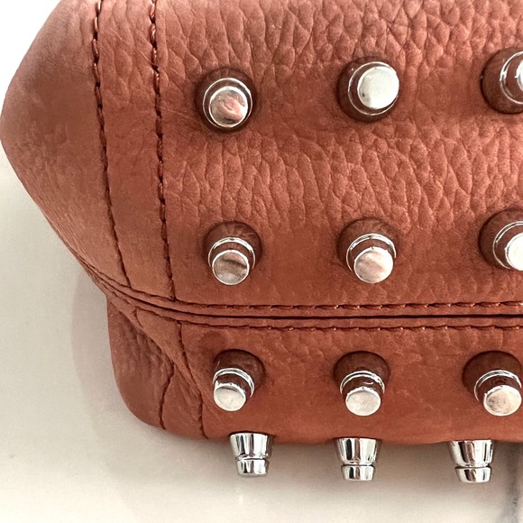 Alexander Wang Darcy Hobo Rose Pebbled Leather Burnt Studed. - Picture 7 of 14